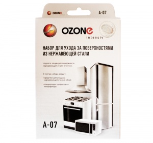 картинка OZONE A-07 87425 набор для чистки нержавеющих поверхостей в  интернет-витрине сети магазинов бытовой техники "ЮСТ" в г. Пенза