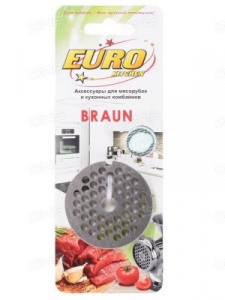 картинка Euro Kitchen EUR-GR-4,5 Braun решетка для мясорубки в  интернет-витрине сети магазинов бытовой техники "ЮСТ" в г. Пенза
