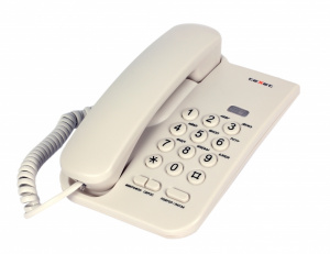 картинка Проводной телефон Texet TX-212 светло-серый в  интернет-витрине сети магазинов бытовой техники "ЮСТ" в г. Пенза