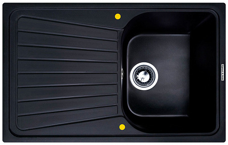 картинка Кухонная мойка ZIGMUND & SHTAIN KLASSISCH 790 чёрный базальт  в  интернет-витрине сети магазинов бытовой техники "ЮСТ" в г. Пенза