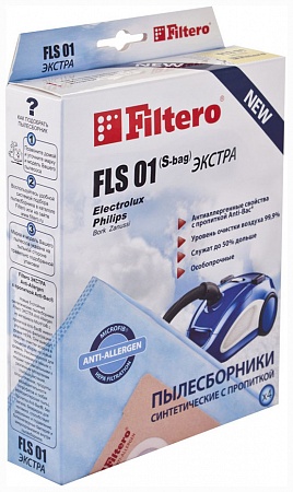 картинка Пылесборник FILTERO FLS 01 (S-bag) (4) Comfort  в  интернет-витрине сети магазинов бытовой техники "ЮСТ" в г. Пенза