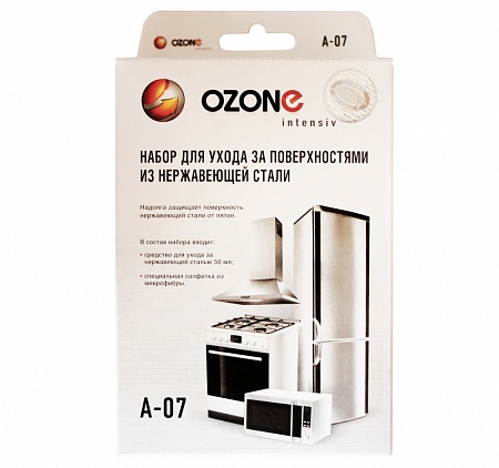 картинка OZONE A-07 87425 набор для чистки нержавеющих поверхостей  в  интернет-витрине сети магазинов бытовой техники "ЮСТ" в г. Пенза