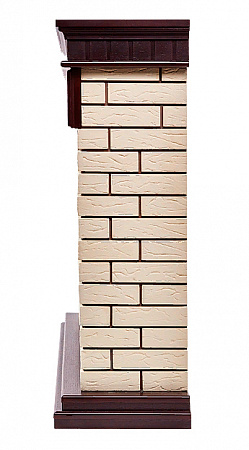 картинка Портал Firelight Bricks 25 камень бежевый, шпон темный дуб  в  интернет-витрине сети магазинов бытовой техники "ЮСТ" в г. Пенза
