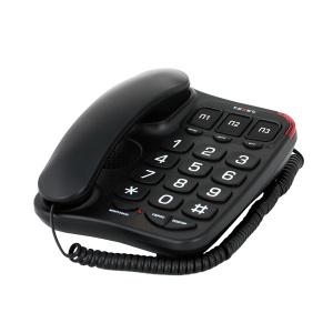 картинка Проводной телефон Texet TX-214 черный в  интернет-витрине сети магазинов бытовой техники "ЮСТ" в г. Пенза